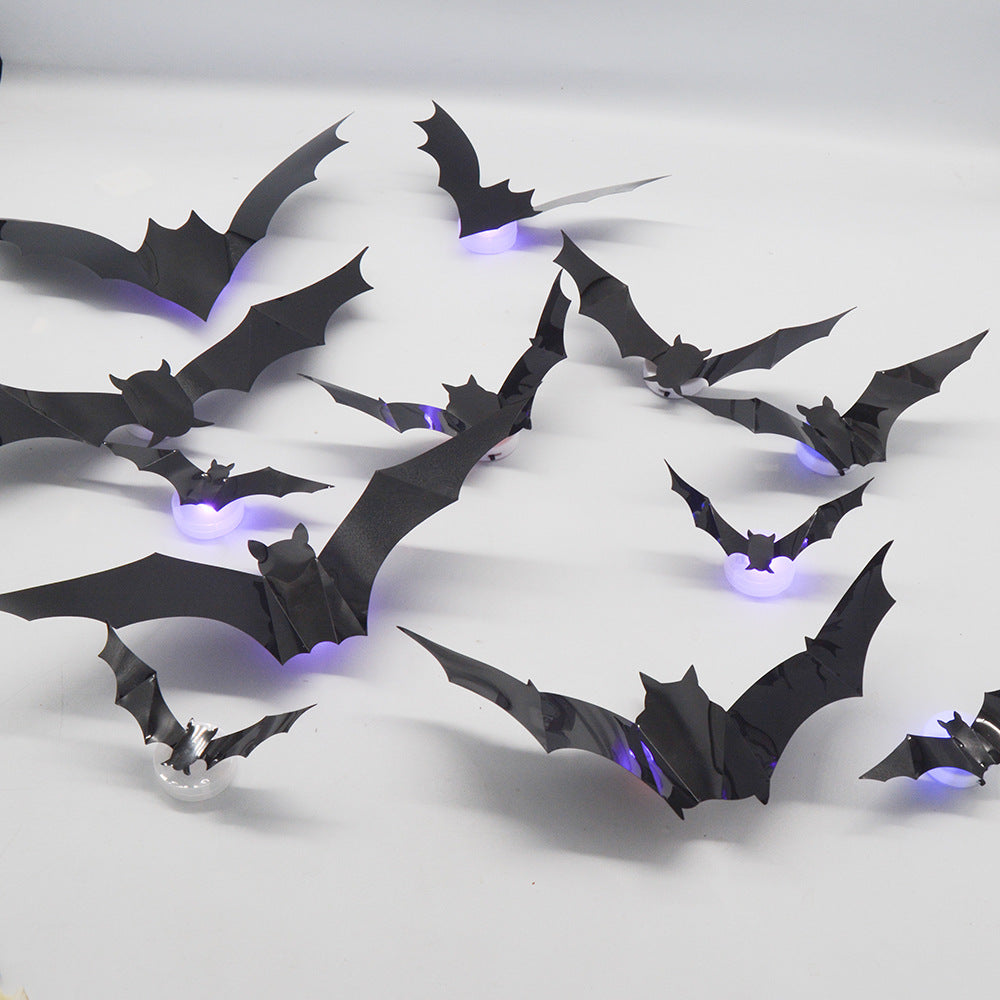 Halloween ultimate spooky season decor 36 pieces Halloween 3D light up bat decor
